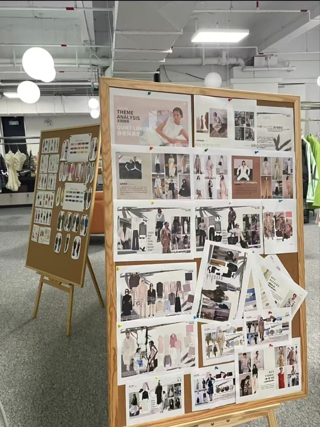 Design board with apparel references